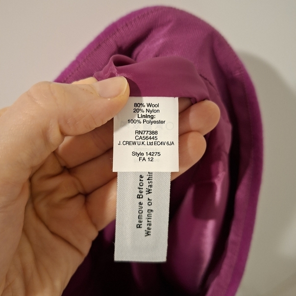 J. Crew Women's Vibrant Pink Wool Mini Skirt (Size US 12) - Picture 5 of 5